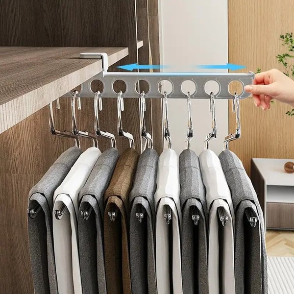 🎁Intelligent Pull-Out Sliding Trouser Rack | Closet Space Saver $24.99