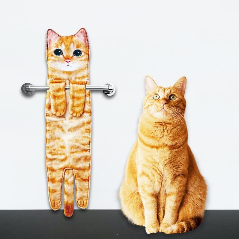 🔥This week's hot sale🔥 Funny Cat Hand Towels