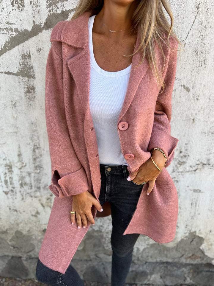 🔥This week's hot sale🔥Casual Lapel Wool Single Breasted Long Coat