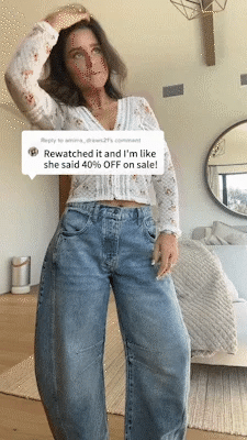 🔥This week's hot sale🔥 casual and trendy mid rise tube jeans