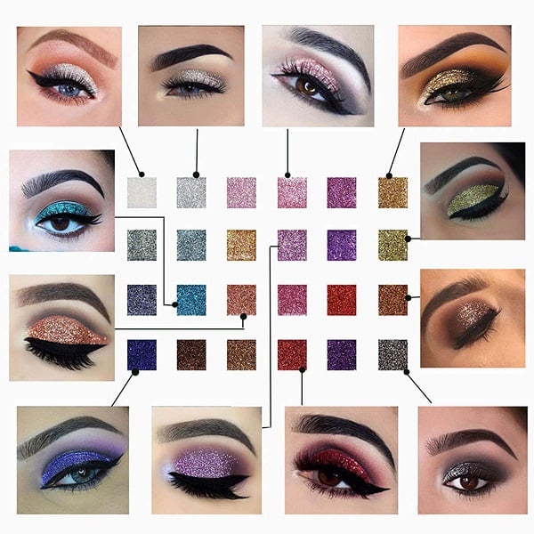 🔥This week's hot sale🔥10-Color Diamond Pressed Glitter Eyeshadow Palette