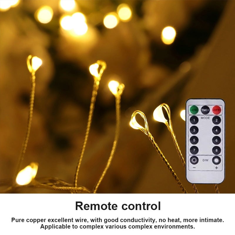 🔥This week's hot sale🔥LED USB Firecracker Flashing Lights with Remote Control