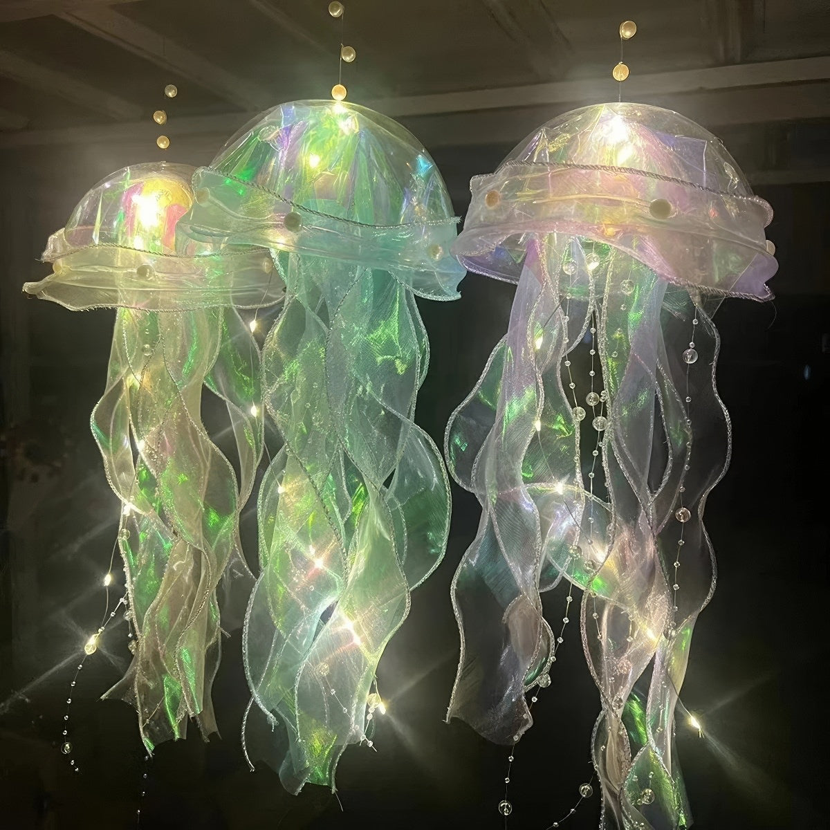 🐙 DIY Glowing Jellyfish Lamp | Creative Decorative Night Light