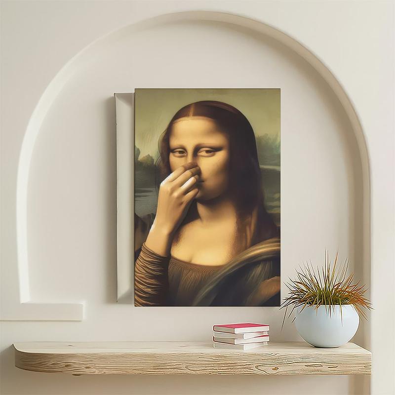 🔥This week's hot sale🔥The comical Mona Lisa imitates canvas art