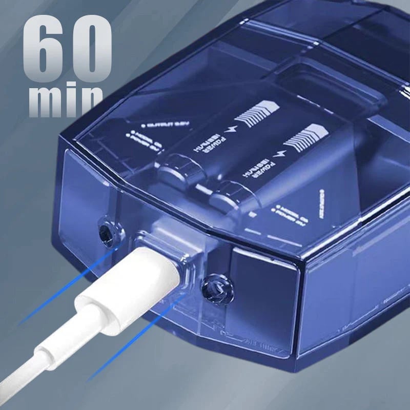 🔥This week's hot sale🔥Men's Transparent Double-Headed Electric Shaver