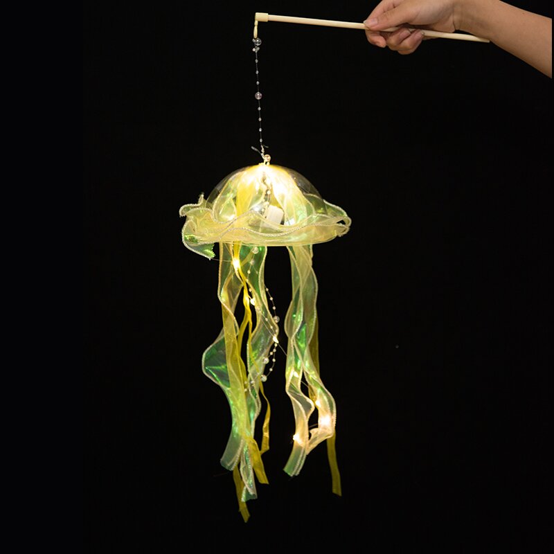 🐙 DIY Glowing Jellyfish Lamp | Creative Decorative Night Light