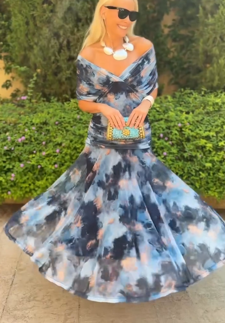 🔥This week's hot sale🔥 Women's Elegant Mesh Boutonniere Dress