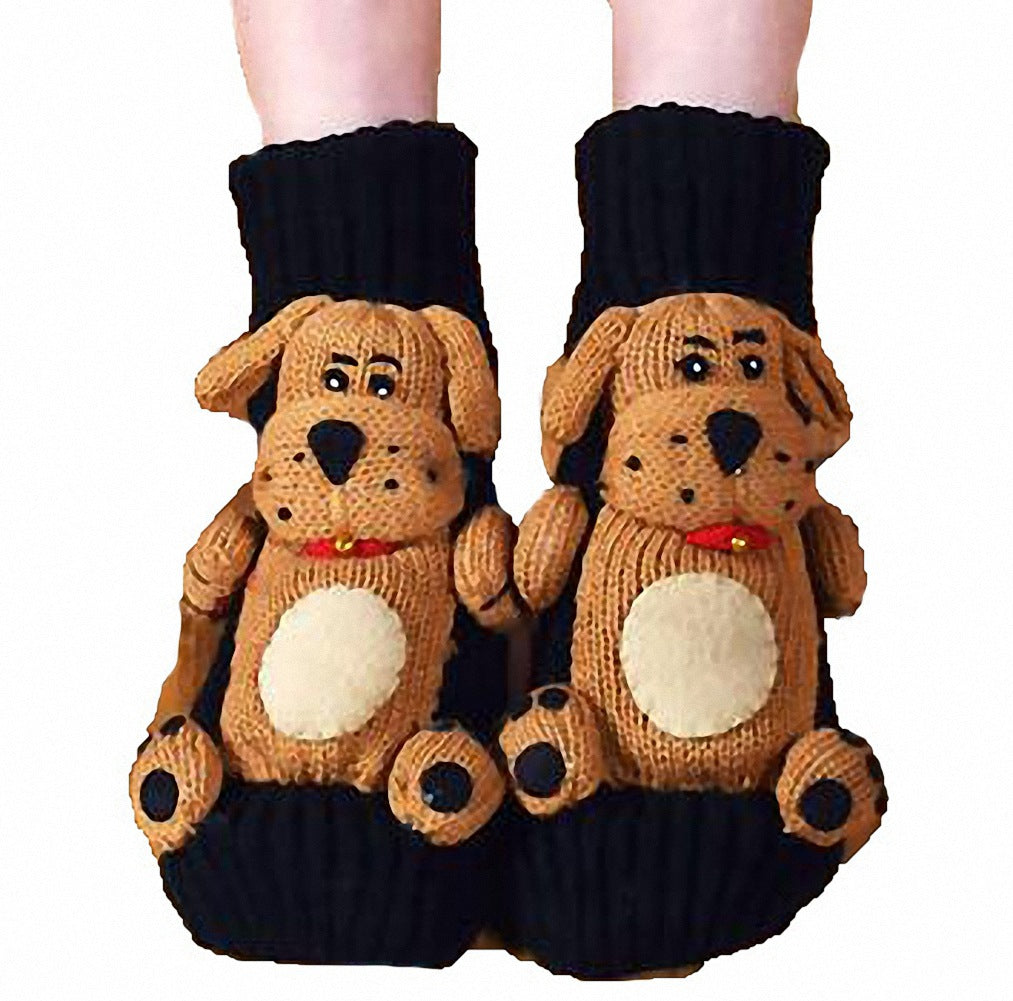 🔥This week's hot sale🔥3D cartoon animal winter warm home knitted sweater socks