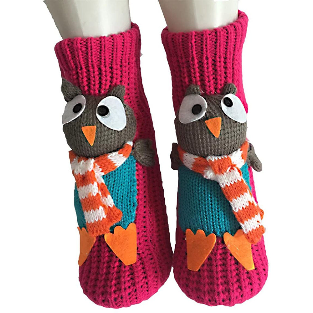 🔥This week's hot sale🔥3D cartoon animal winter warm home knitted sweater socks