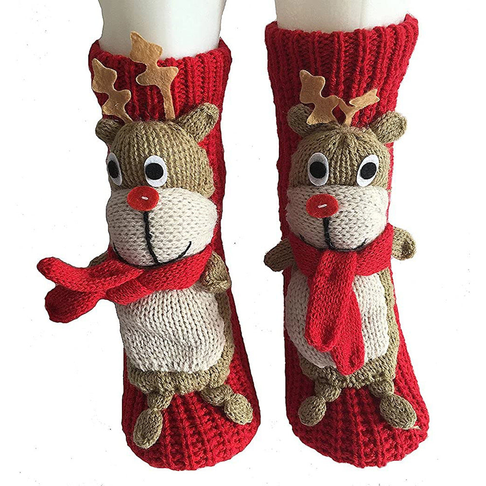 🔥This week's hot sale🔥3D cartoon animal winter warm home knitted sweater socks