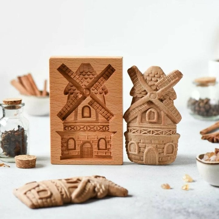 🔥This week's hot sale🔥Wooden Cookie Embossing Mold