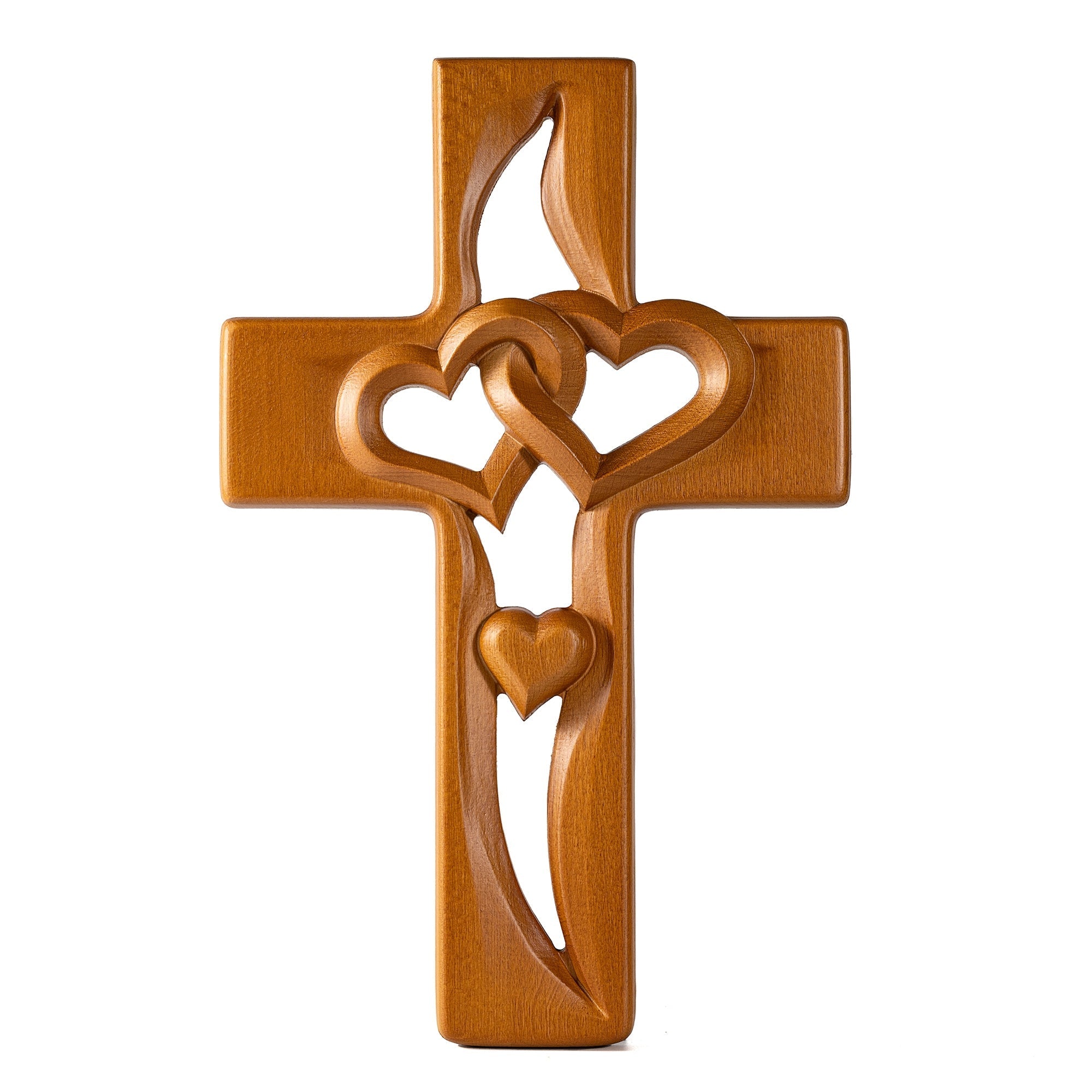 🔥This week's hot sale🔥 interwoven heart shaped wooden crossing