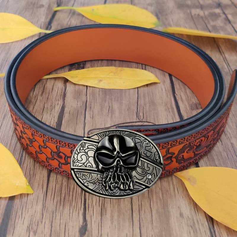 ⚡Flash Sale Ending⚡50% Off Punk Style Leather Belt with Hidden Tool