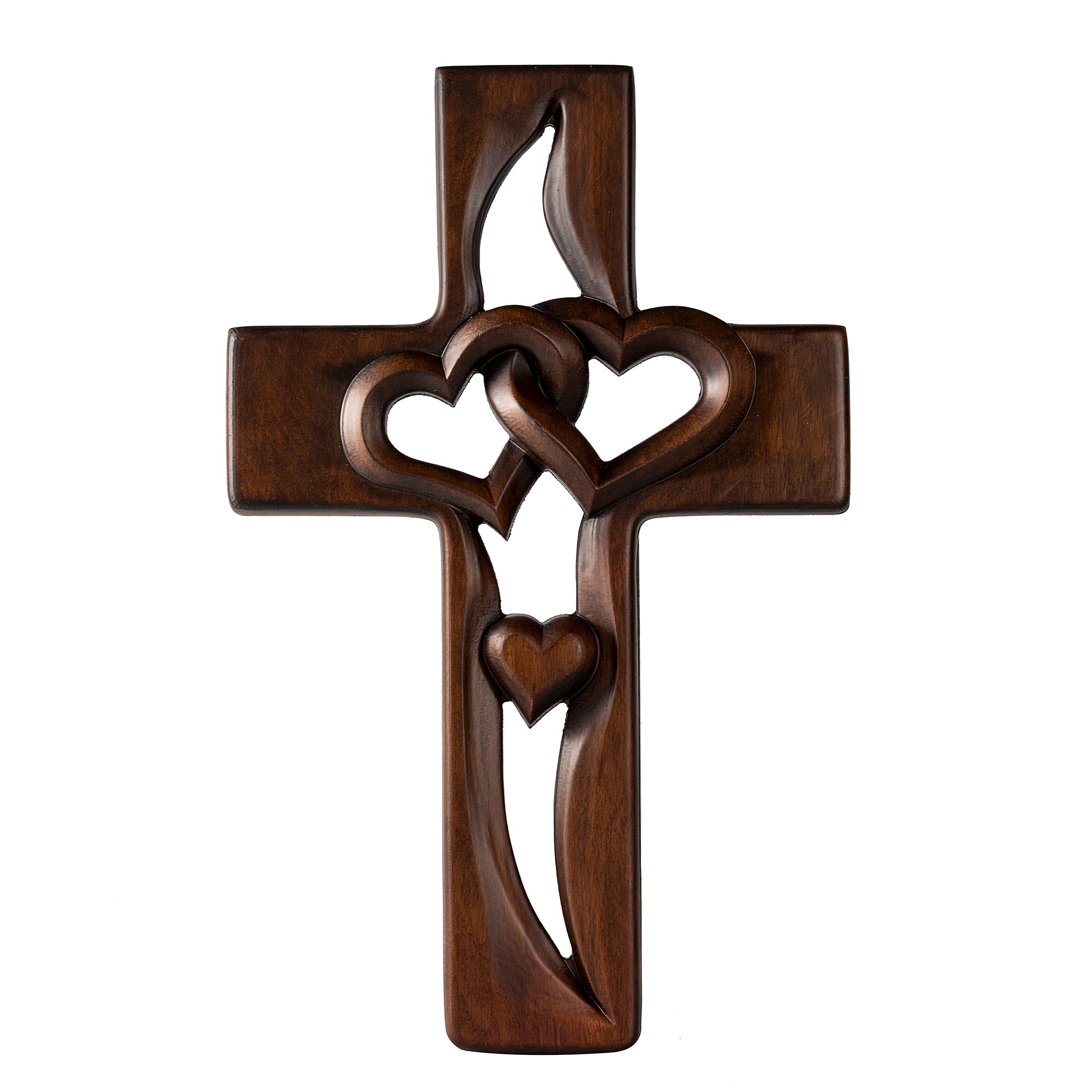 🔥This week's hot sale🔥 interwoven heart shaped wooden crossing