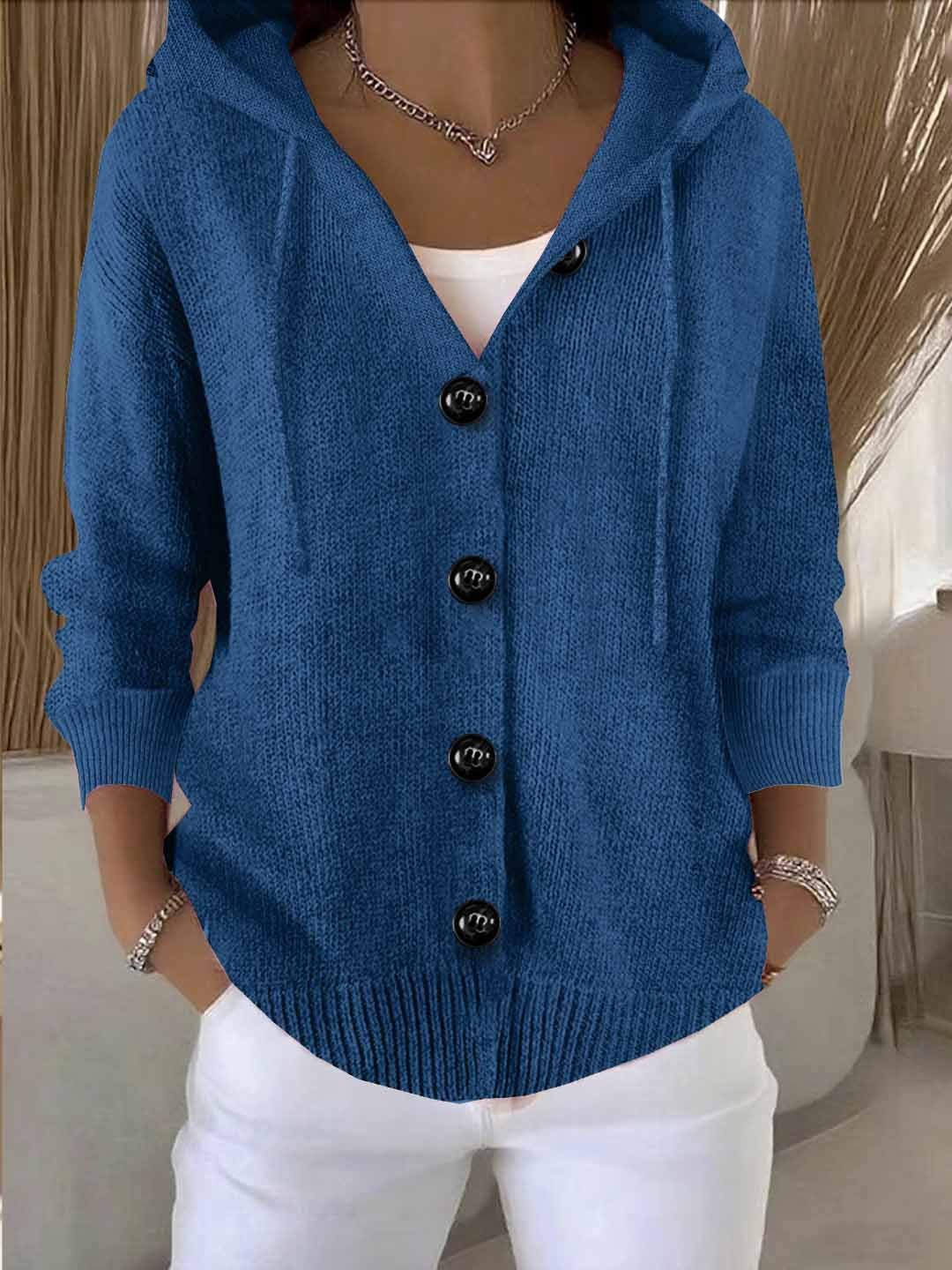 🔥This week's hot sale🔥Women’s Solid Color Long Sleeve Cardigan