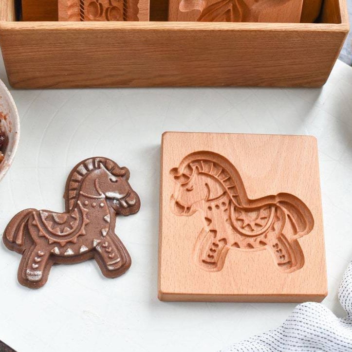 🔥This week's hot sale🔥Wooden Cookie Embossing Mold