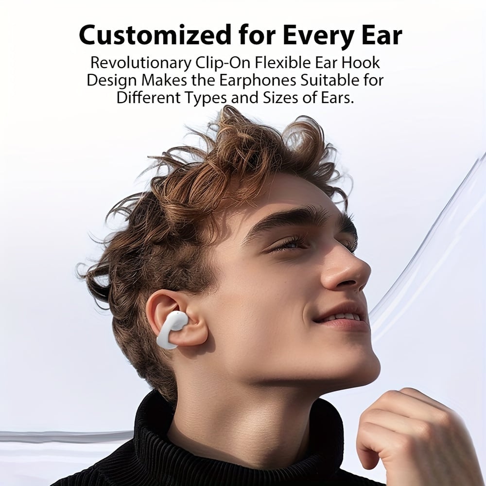 🔥This week's hot sale🔥new arrival ear clip bluetooth headphones with touch screen