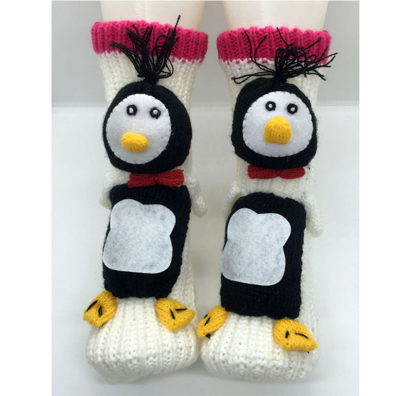 🔥This week's hot sale🔥3D cartoon animal winter warm home knitted sweater socks