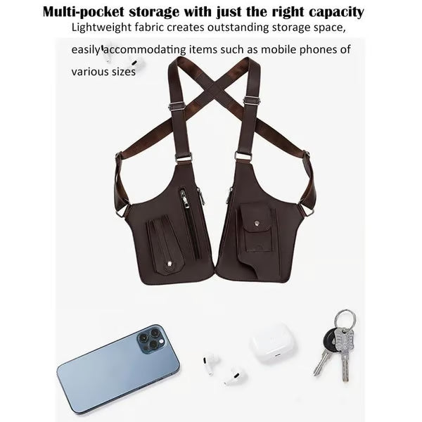 🔥This week's hot sale🔥Premium Leather Adjustable Underarm Shoulder Bag for Men & Women