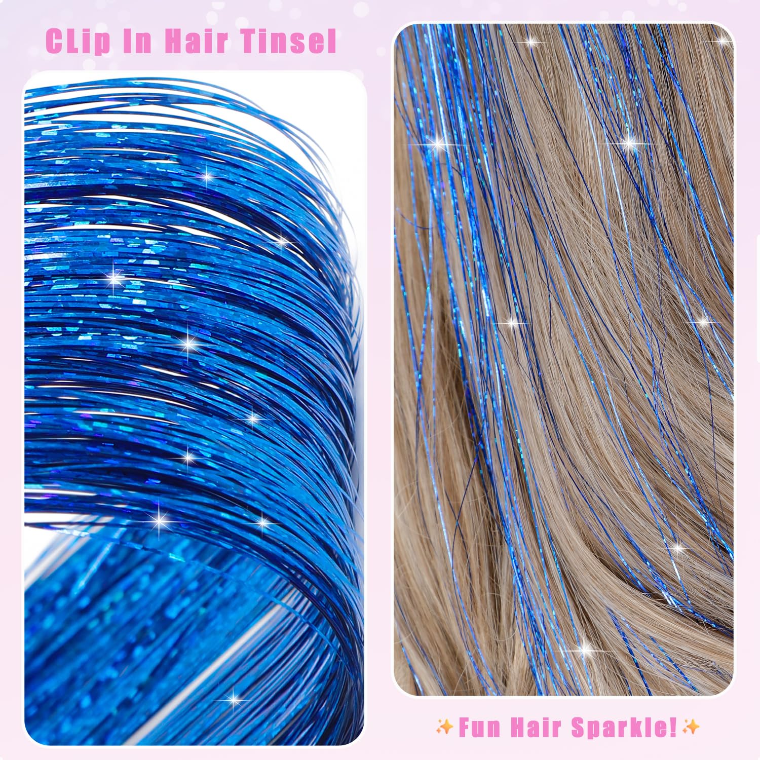 🔥This week's hot sale🔥Clip-on Shimmering Hair Extensions