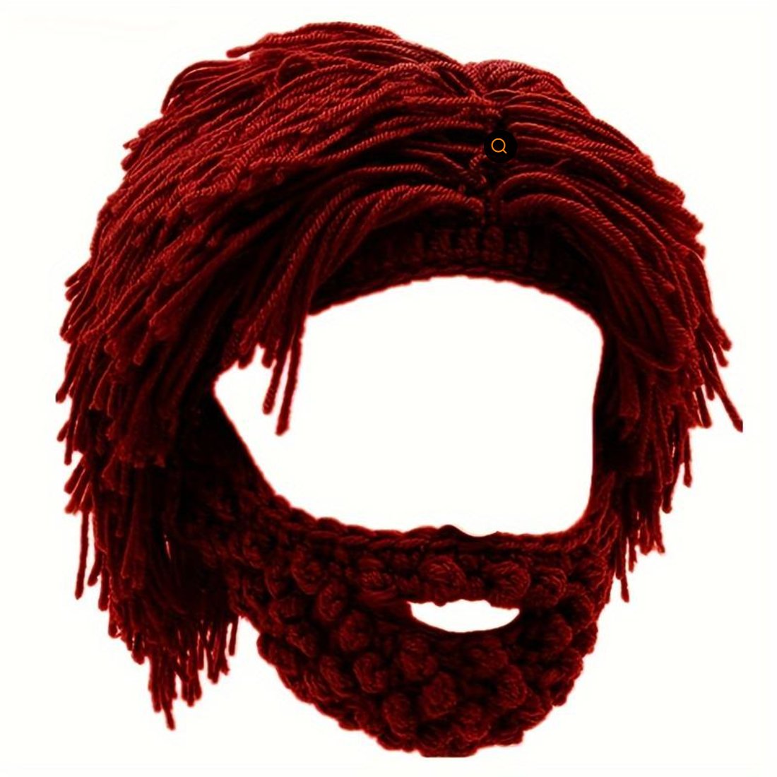 🔥This week's hot sale🔥Punk Style Beanie with Attached Straight Hair Wig and Knitted Beard
