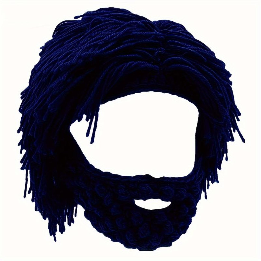 🔥This week's hot sale🔥Punk Style Beanie with Attached Straight Hair Wig and Knitted Beard