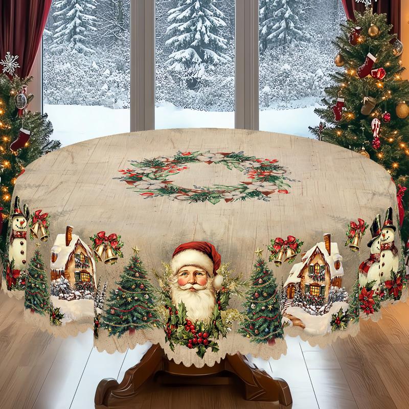 🔥This week's hot sale🔥Christmas Round Tablecloth