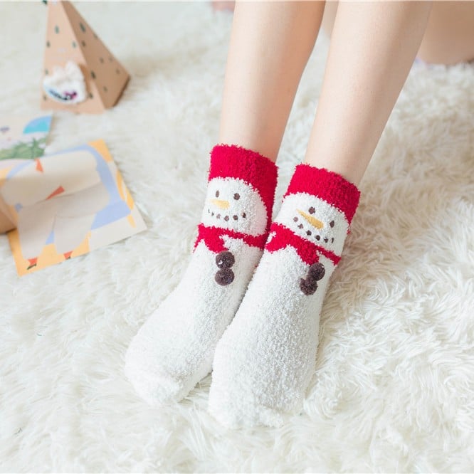 🔥This week's hot sale🔥Cute Christmas Style Thickened Warm Socks
