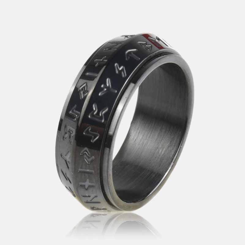 🔥This week's hot sale🔥Viking Rune Rotating Ring