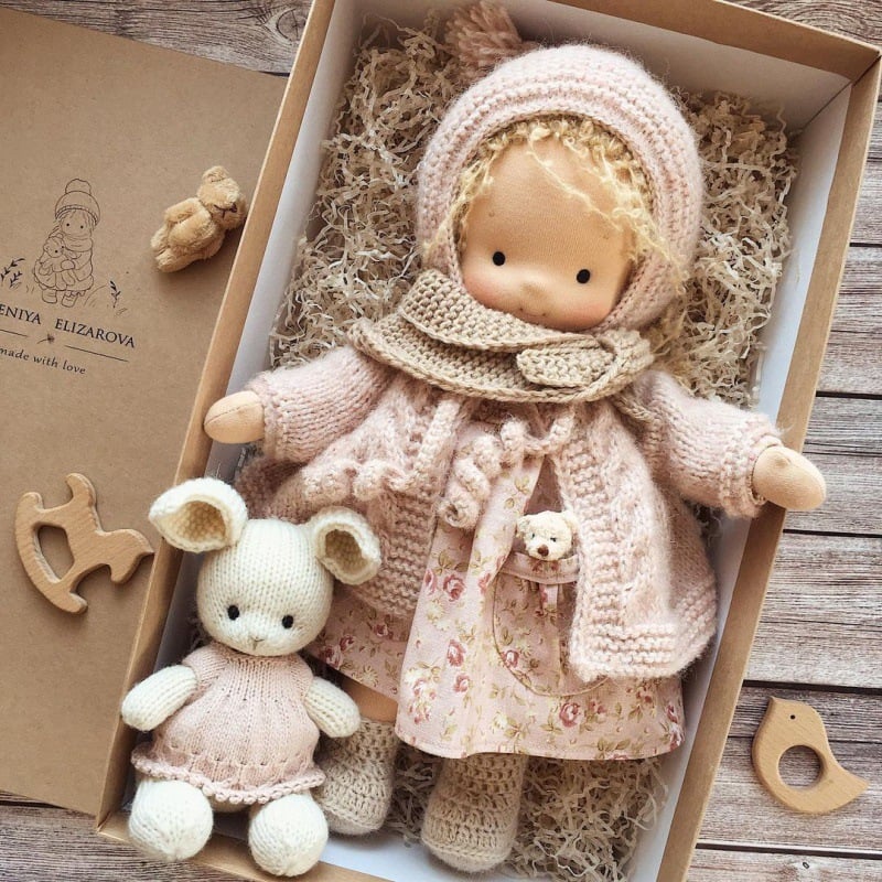 🎁🎁Handmade Waldorf Doll👧The Best Gift for Kids | Buy 2 Free Shipping