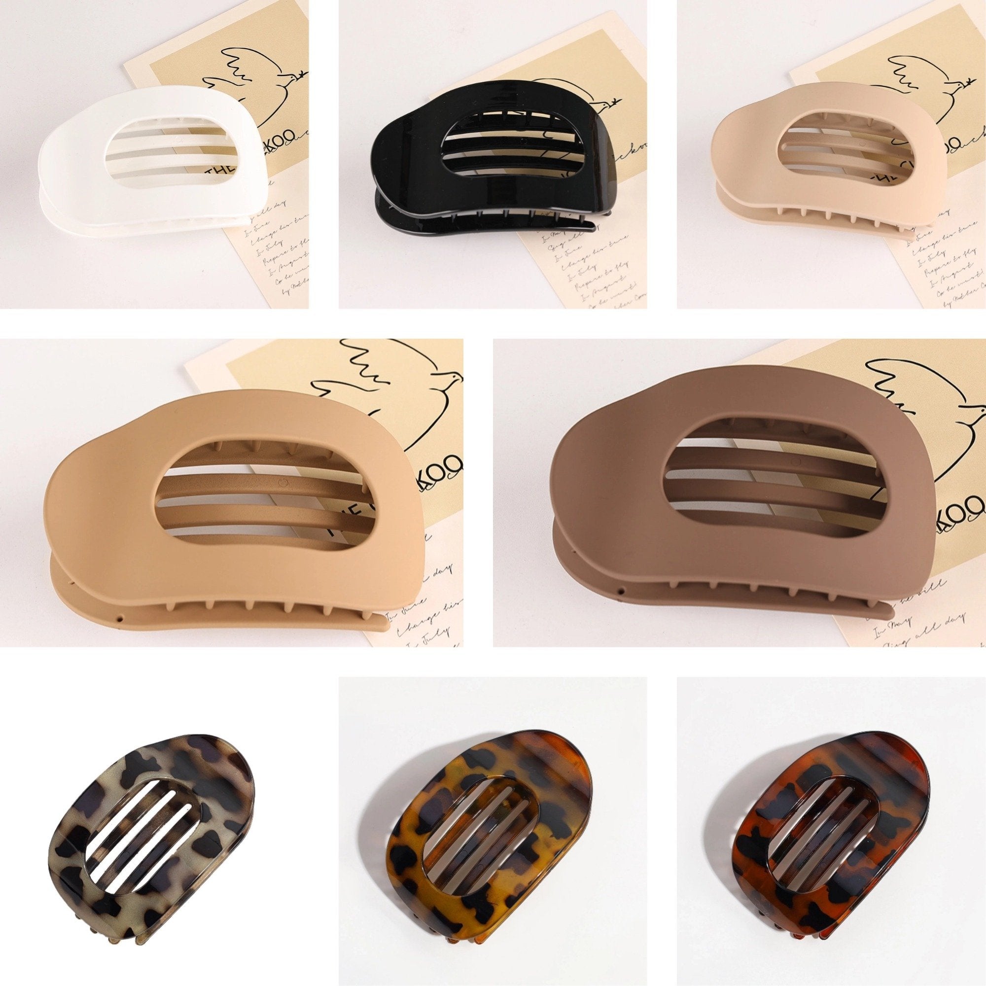 🔥Elegant solid color hair clip🌹 simple hairpin