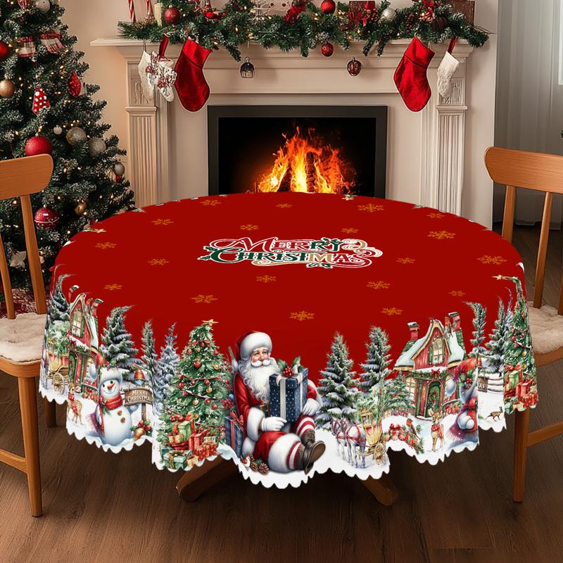 🔥This week's hot sale🔥Christmas Round Tablecloth