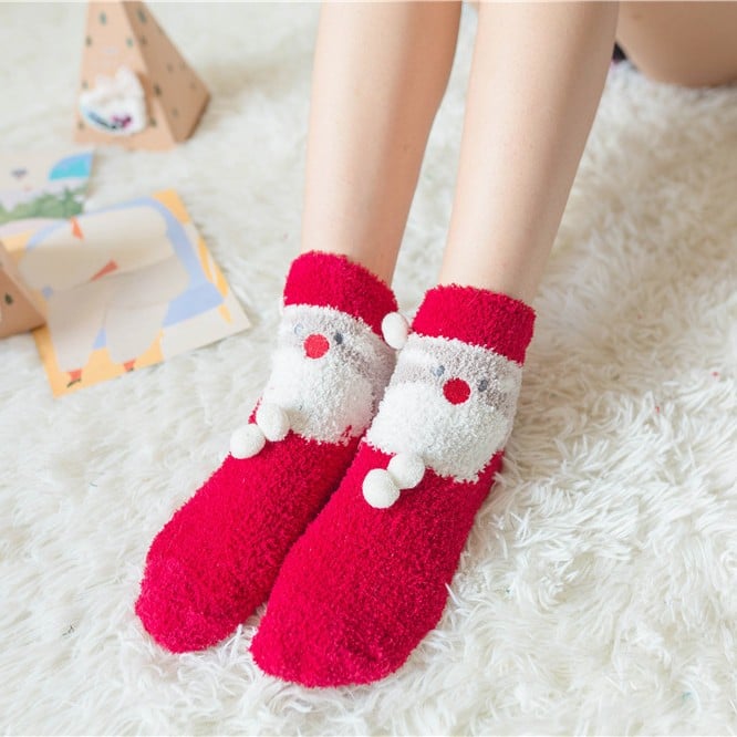 🔥This week's hot sale🔥Cute Christmas Style Thickened Warm Socks