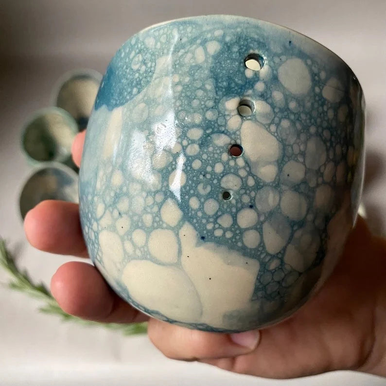 Pottery Herb Stripper, Kitchen Herb Leaf Stripping Tool