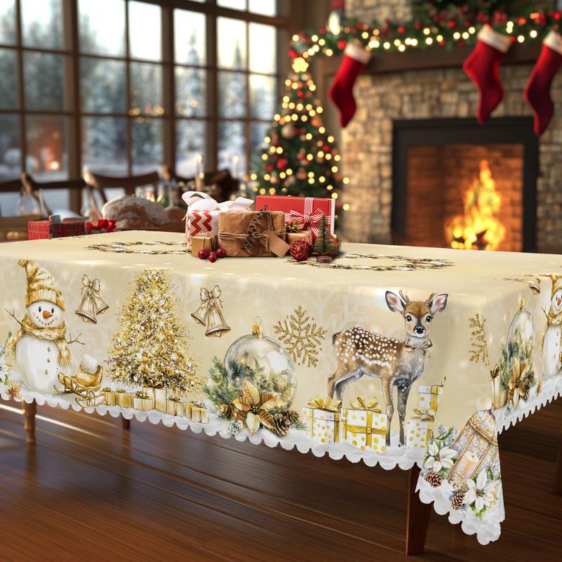 🔥This week's hot sale🔥Christmas Round Tablecloth