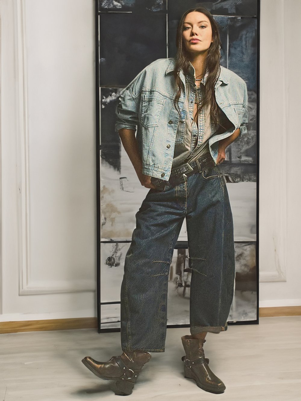 🔥This week's hot sale🔥 casual and trendy mid rise tube jeans