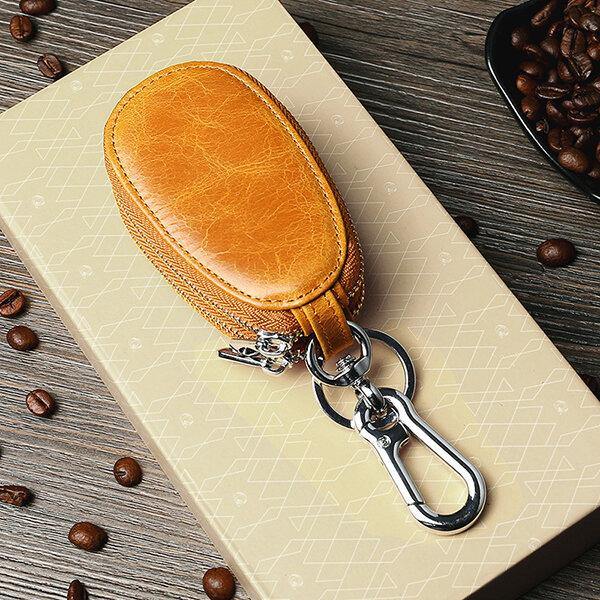 🔥This week's hot sale🔥Men's genuine leather simple double zipper car key bag