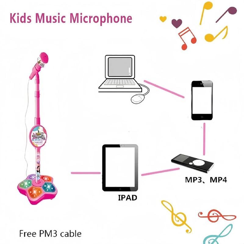 🔥This week's hot sale🔥kids microphone karaoke toy with stand