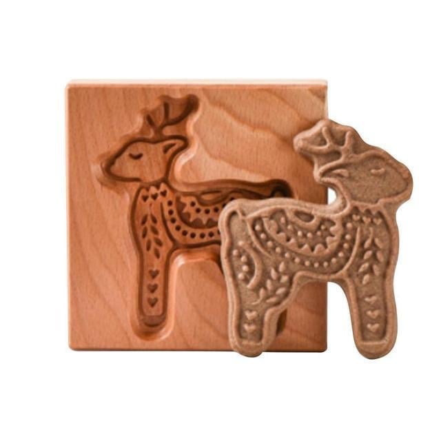 🔥This week's hot sale🔥Wooden Cookie Embossing Mold