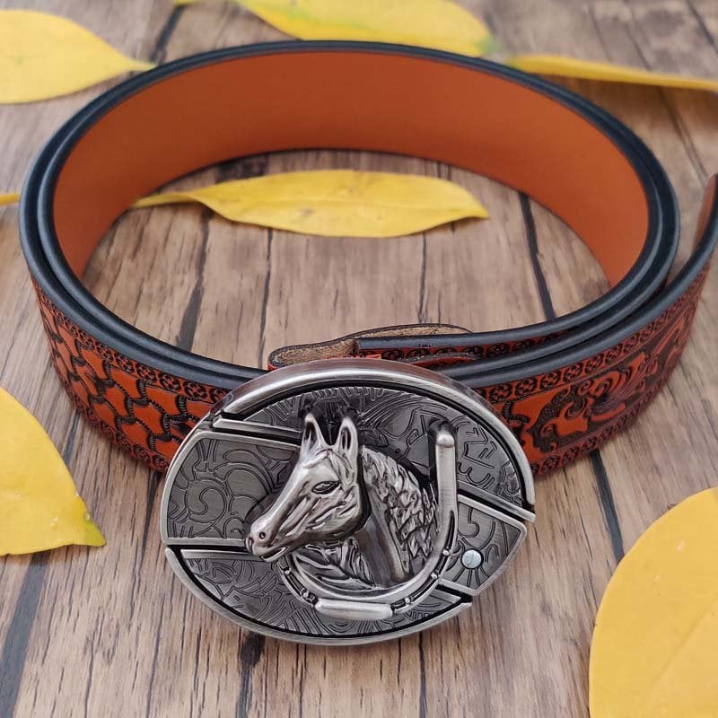 ⚡Flash Sale Ending⚡50% Off Punk Style Leather Belt with Hidden Tool