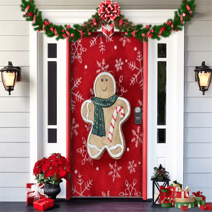 🔥This week's hot sale🔥 Christmas and Halloween front door decoration