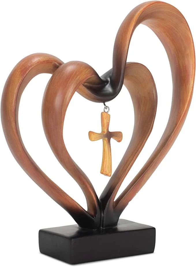 🔥This week's hot sale🔥easter jesus cross with intertwined hearts ornaments