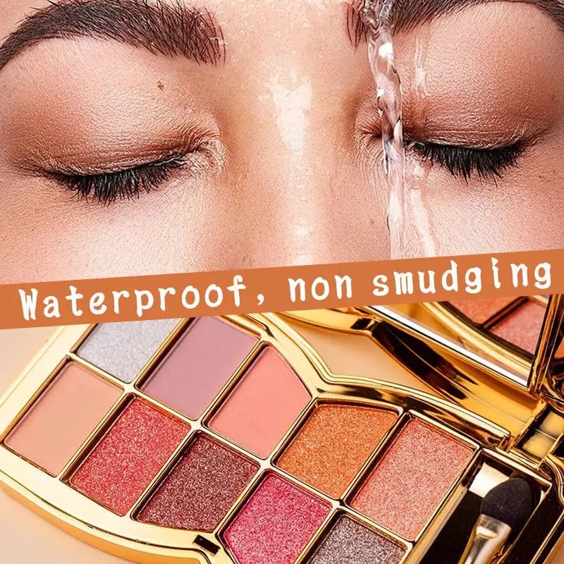 🔥This week's hot sale🔥10-Color Diamond Pressed Glitter Eyeshadow Palette
