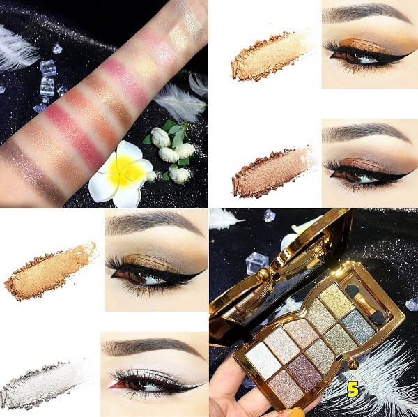 🔥This week's hot sale🔥10-Color Diamond Pressed Glitter Eyeshadow Palette