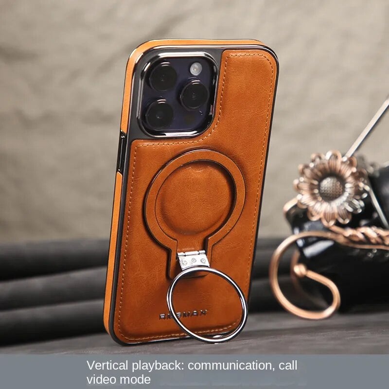 🔥This week's hot sale🔥 Luxury Leather Invisible Stand iPhone Case