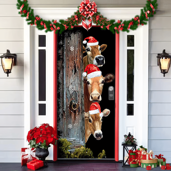 🔥This week's hot sale🔥 Christmas and Halloween front door decoration