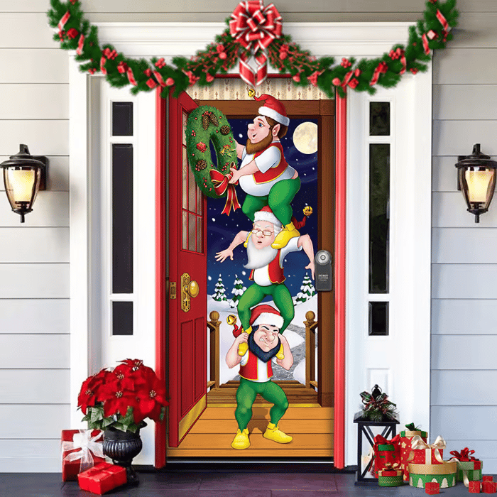 🔥This week's hot sale🔥 Christmas and Halloween front door decoration