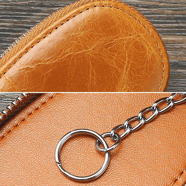 🔥This week's hot sale🔥Men's genuine leather simple double zipper car key bag