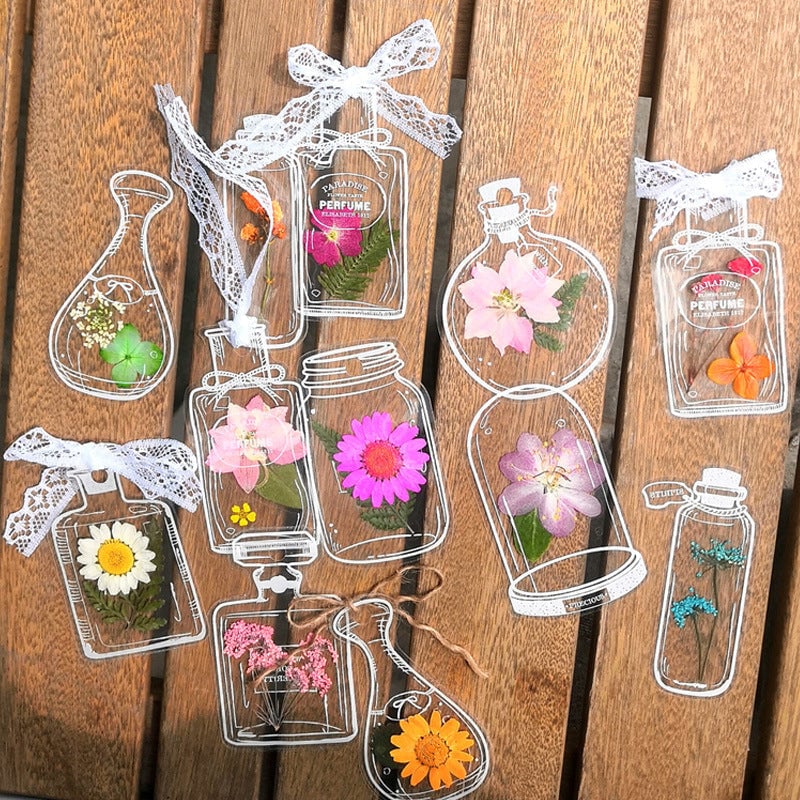 💐Dried Flower Bookmark Set💐 Capture the Beauty of Spring