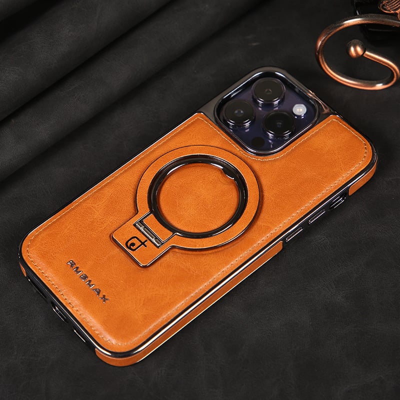 🔥This week's hot sale🔥 Luxury Leather Invisible Stand iPhone Case